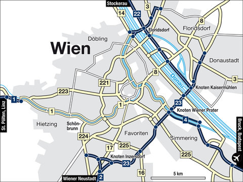 Stadtplan Wien