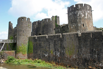 Fototapeta na wymiar Caerphilly zamek