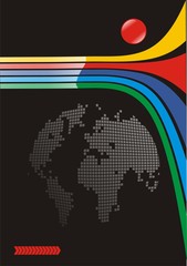 Presentation abstract background - business elements