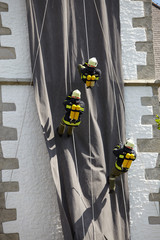 Feuerwehr abseilen