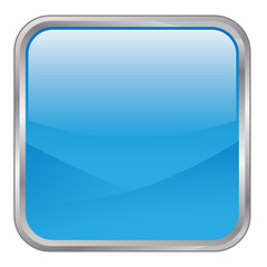 Square vector button (blue)