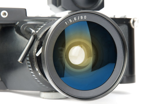 lens of old camera