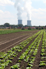 Kernkraftwerk in ländlicher Umgebung © tina7si