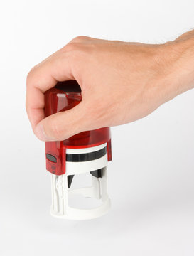 modern self-ink rubber stamp