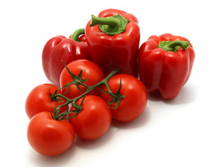 Tomatoes and Peppers
