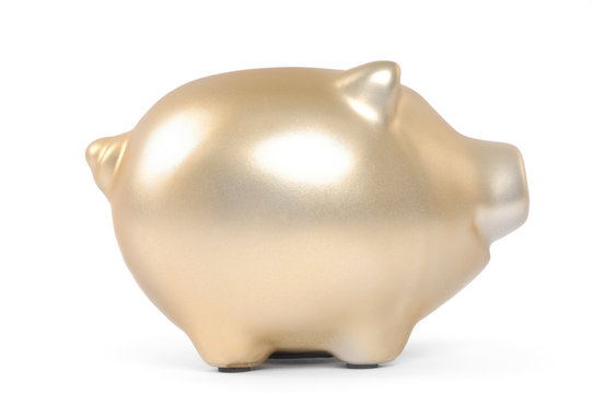 Gold Piggy Bank