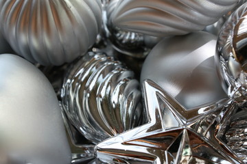 Weihnachtsschmuck Silber