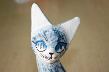 wooden cat