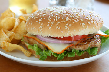 Grilled Chicken Burger