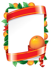 festive background with orange