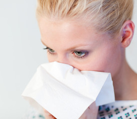 Patient with the flu