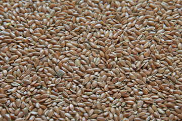 bio-leinsamen verstreut