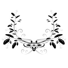 Dekoratives florales Ornament