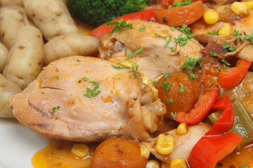 Slow Cooked Chicken Casserole