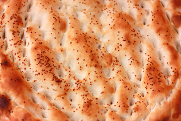 Pita horizontal background. Popular food in Ramadan.