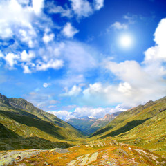 Mountain relaxing landscape