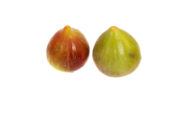 juicy green and brown figs