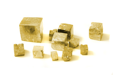 golden cubes