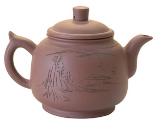 Clay brewing teapot
