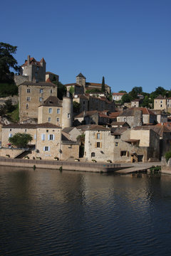 medieval village, lot, france