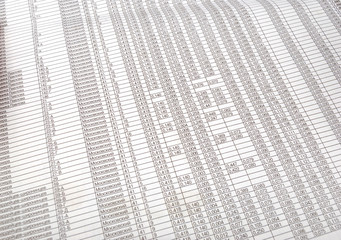 Obraz premium table with number