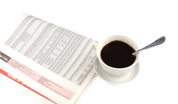 Morning paper and cup