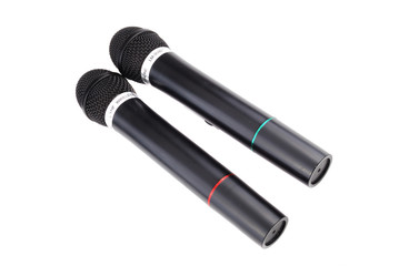 Microphone of black colour
