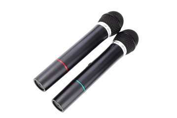 Microphone of black colour