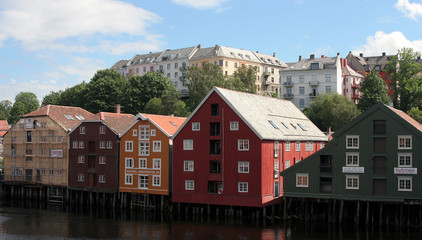Beaux immeubles de couleurs