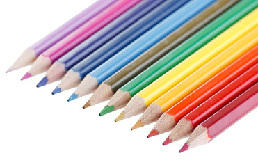 Assortment of coloured pencils