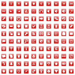 one hundred fully editable vector web icons