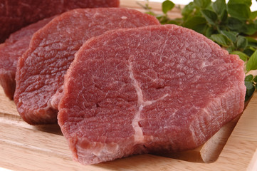 Fresh raw beef