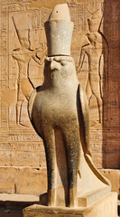 Statue of Horus in Edfu Temple