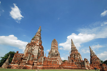 Buddhist temple in Ayutthaya,Thailand