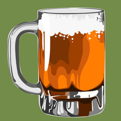 beer illustration vector