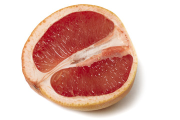 Pink grapefruit halve