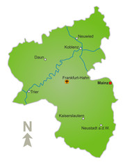 Karte Rheinland Pfalz