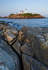 Nuble lighthouse in York, Maine, USA