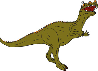vector -color dinosaur isolated on background