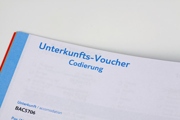 Obraz premium Unterkunfts-Voucher