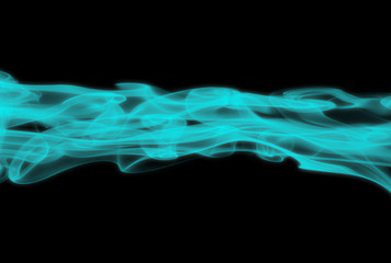 Fluorescent Blue Smoke