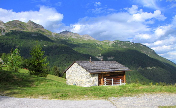 Vacances en montagne.