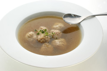 vegetable soup with meat balls