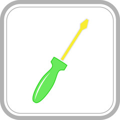 vector icon of screwdriver