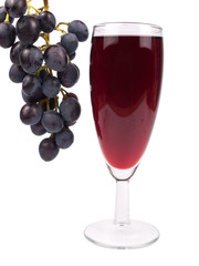 Red wine in a glass