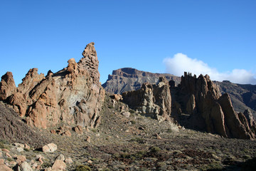 Fototapeta na wymiar Góry na Teneryfie w Teide Park