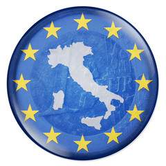 3D-Button - Eurozone - Italien