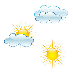 icona meteo sole e nuvole