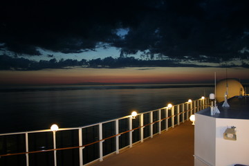 Norwegian ship at night 4