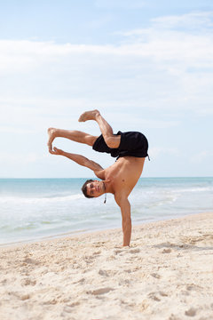 dancing on the beach